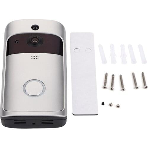 720P Visual Real-Time Intercom,Wi-Fi Night Vision Talk Home Security Camera with 166° Viewing Angle Smart Door Bell