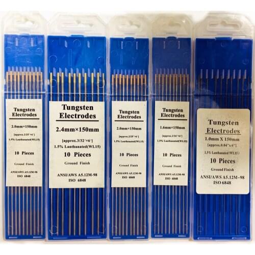WL15 Tungsten Electrode Professional Tig Rod 1.0 1.6 2.0 2.4 3.0 3.2mm for option 1.5% Lanthanated for Tig Welding Machine