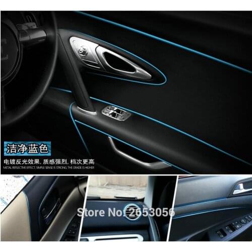 5M Car Styling Door Dashboard Bright Strip For Peugeot 408 508 407 2008 3008 4007 4008 5008 508 RXH SW Partner Accessories