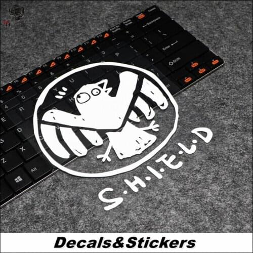 NO.L299 Funny Shield Sign 3M Reflective Modified Stickers Car Glass Waterproof Decals Racing Motorcycle