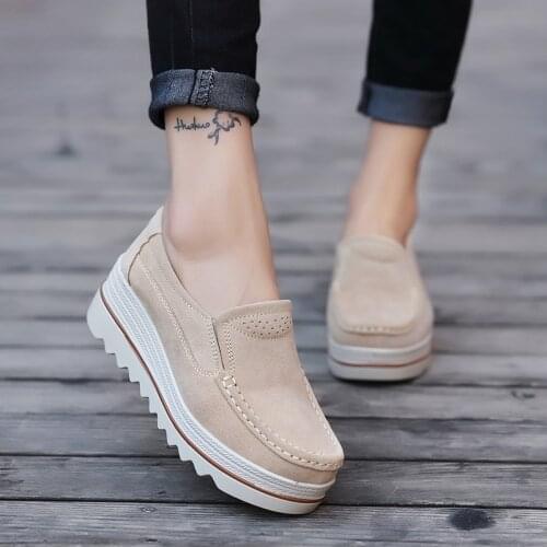 Women Casual Shoes Loafers New Round Toe Solid Female Sneakers Breathable Women Shoes Flats Plus Size Zapatos De Mujer