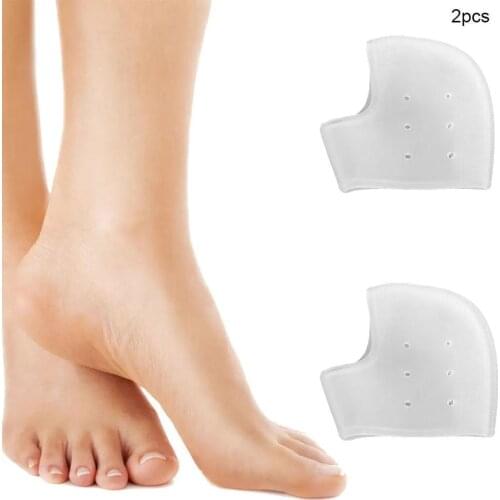 1 pair Heel Protector Protective Sleeve Heel Spur Pads Pressure Heel Plantar Fasciitis Reduce For Relief On Heel Pain W9V2