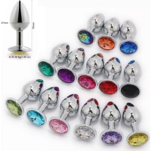 1PC Stainless Steel Butt Plug Anal Beads Crystal Jewelry Heart Stimulator Sex Toys For Woman Dildo Anal Plug Gay Anal Sex