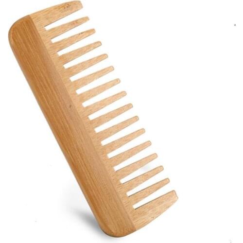 100 pcs Customized LOGO Hot Sale Bamboo Beard Combs Hair Comb for Men & Women 13.5*5cm SN97