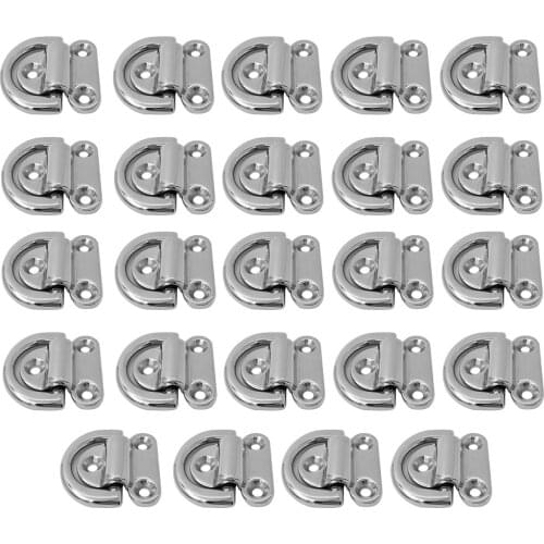 24pcs Lashing Ring Flush Fit Tie Down Anchor Cargo Trailer Horsebox Truck