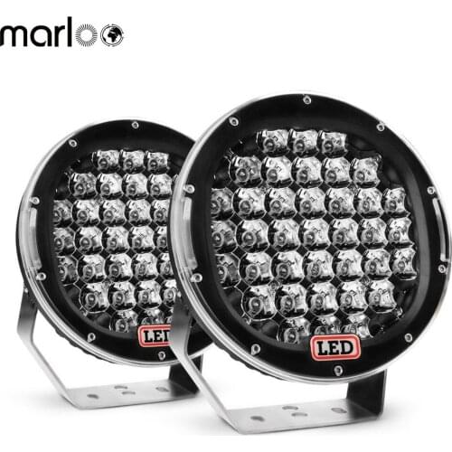Marloo Pair 185W Round 9inch 4x4 Offroad Light 12V Led Driving Work Light For Truck Boat 4WD SUV ATV Car 12V 24V External Lights