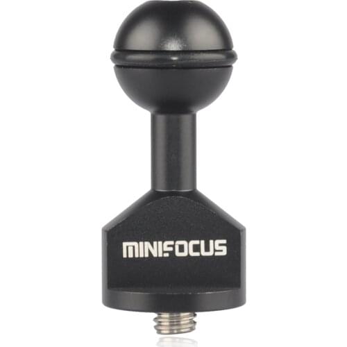 3/8''-16 Screw Mount Ball Adapter Base Connector 1" Ball to 3/8" For Underwater Photography Arm System Diving Tray Accessories