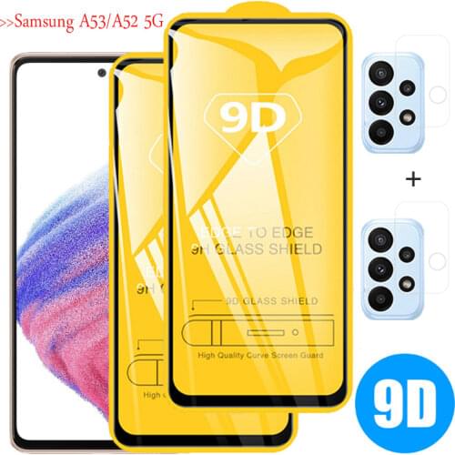 4in1 9D Protective Glass For Samsung A22 5G Tempered Glass For Sansung Galaxy A22 2021 Screen Protector Film Samsung A 22 4G/5G