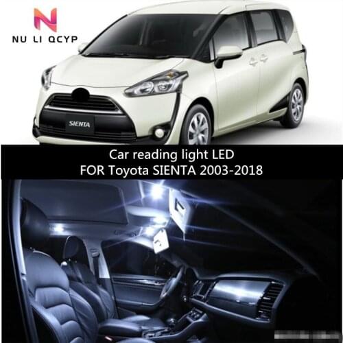 Car reading light LED FOR Toyota SIENTA 2003-2018 NCP 170 171 car interior lighting decoration light 6000K 10W 10pcs