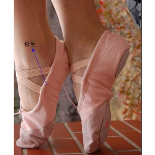 Belly Dance Practice Children Ballet foldable Soft shoes for kids Sole Breathable Cotton Ballet Flats for Womens