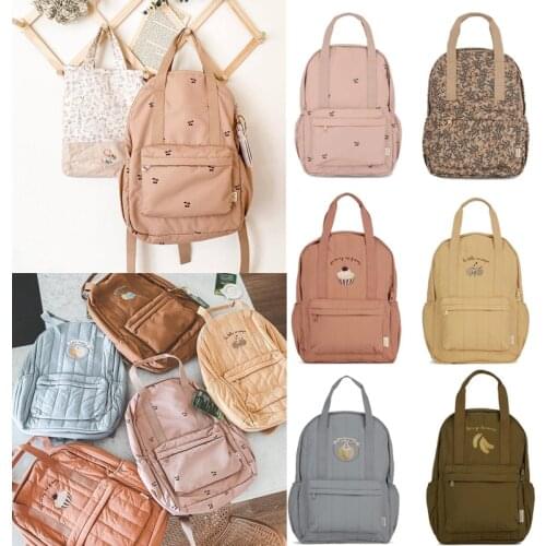 Brand Kids School Bags Beautiful Vintage Style Toddler Boy Girl Backpacks Children Brand Bags Cake Cherry Banana orange backpack