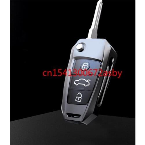 For Audi A4L A6L TT A3 Q5 Q7 S3 A8 A7 Metal key cover key remote protection case