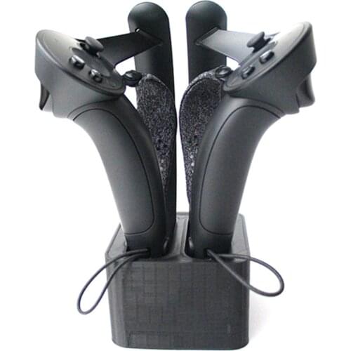 VR Controller Handle Fast Charging Dock Base for Valve Index VR Headset Hand Grip with 2 Magnetic Charging Line