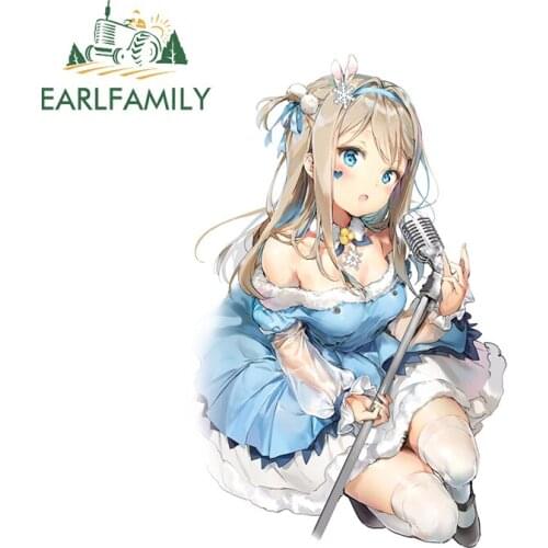 EARLFAMILY 13cm x 8.6cm for Violet Eternal Garden Vinyl Car Stickers Helmet Window Decoration Waterproof Fine Decal for VAN SUV