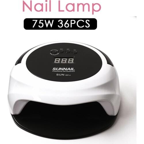 Electric 75W Nail Lamp Nail Dryer Machine Fast Curing Speed Gel Light LED UV Lamps For All Art Gels Polisher Manicure Tools