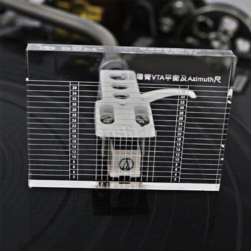 Azimuth Ruler Acrylic Tool Vinyl Player Phono Tonearm Clear Balance Headshell Measuring VTA Lp Accessories