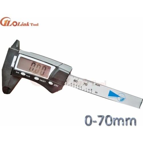 Mini Pocket Plastic Digital Caliper 0-70mm Electronic Vernier Caliper Slider Caliper Gem Thickness Gauge