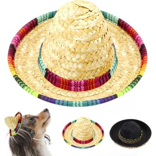 Fashion Dog Cat Hat Summer Outdoor Dog Cap For Small Medium Dogs Cats Adjustable Puppy Kitten Hats Pet Accessories Chihuahua