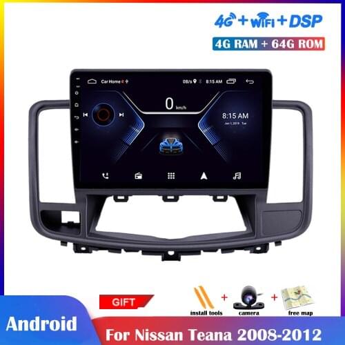 10.1 inch IPS Screen Android Multimedia Player For Nissan Teana 2008-2012 Car Radio Stereo GPS Navigation DSP Bluetooth