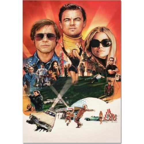 New Arrival Custom Once Upon A Time In Hollywood Poster Home Decoration Fashion Silk Fabric Wall Poster 27X40cm30X45cm