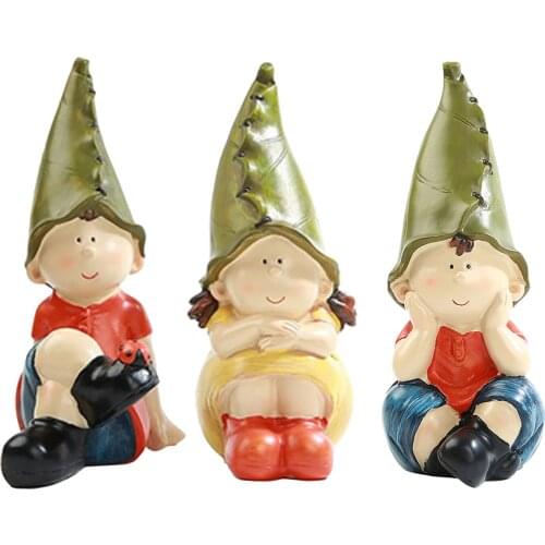 Pastoral Garden Resin Elf Miniature Figurine Crafts Gifts Decorations