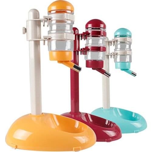 Dog Can Lift Water Cup Hanging Type Non-wet Mouth Automatic Drinking Water Feeder Pet Vertical Cat Drinking Fountain Mobile