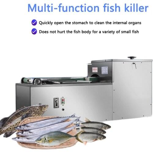 Commercial killing fish machine(open the belly/remove the viscera/no remove fish scale) XZ-13 vertical automatic Kill fish maker