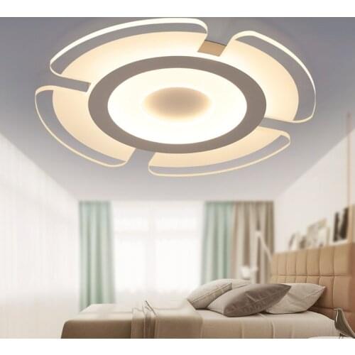 Simple modern LED living room ceiling lamp creative round windmill ultra - thin art restaurant study Ceiling lights AC90-260V