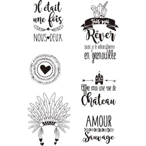 LOVE Amour Transparent Clear Silicone Stamp Seal DIY Scrapbooking photo Album A0231