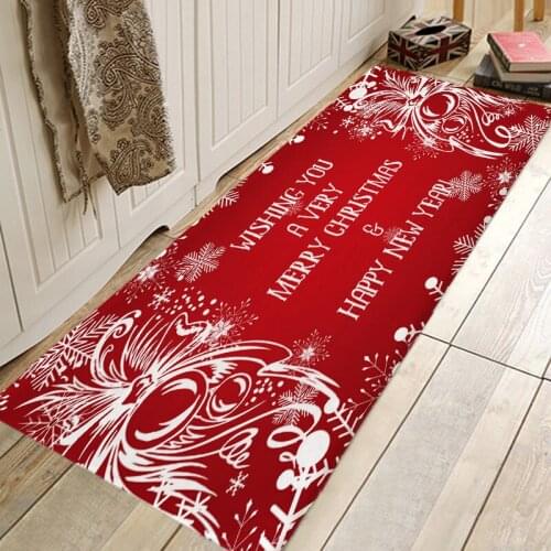 Christmas Rug 3D RUG Hallway Carpets and Rugs for Bedroom Living Room Carpet Kitchen Bathroom Anti-Slip Floor Mats 3D Mat