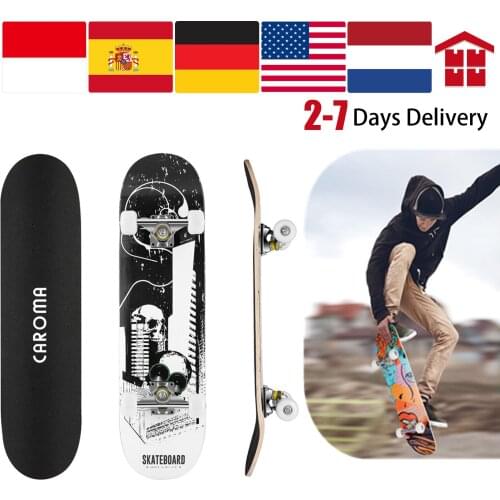 Skateboard Double Rocker Board Maple 4 Wheels Teenager Adult Figure Skating Street 3 Colors Double Up Board Red Colors Frosted