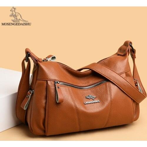 High Quality PU Leather Ladies Shoulder Bag Solid Color Designer Women Crossbody Bags Fashion Letter Design Womens Travel Bag