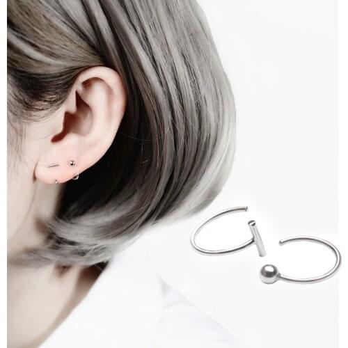 Women Fashion Personality Asymmetric Earrings Simple Earring Jewelry Gifts