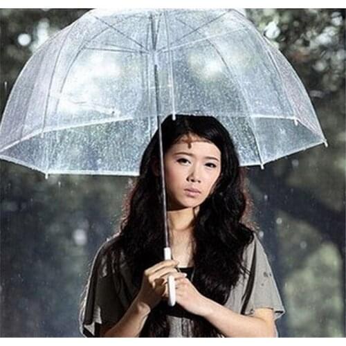10pcs/lot Bubble Deep Dome Umbrella Apollo Transparent Umbrella Girl Mushroom Umbrella