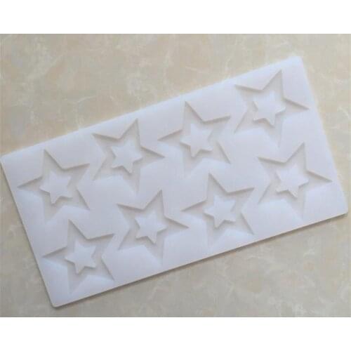 100pcs 3D Star Shape Silicone Mold Cake Decorating Tools Cupcake Silicone Mold Chocolate Mould Decor Muffin Pan Baking SN3036