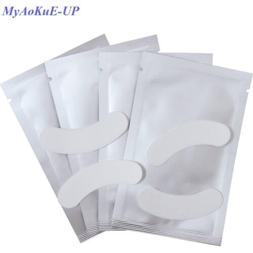 100 packs/200 pairs Eyelashes Paper Patches Thin Eye Pads Eyelash Extension women Makeup Tools
