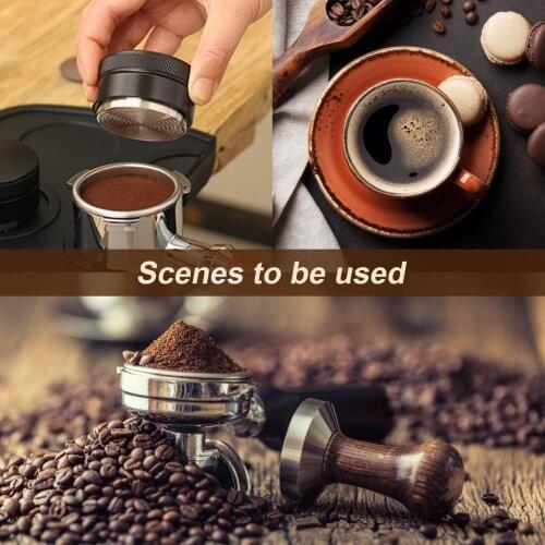 54mm Espresso Filter Holder Stainless Steel Detachable Coffee Machine Replacement Portafilter with Slide Spout for Coffee Maker