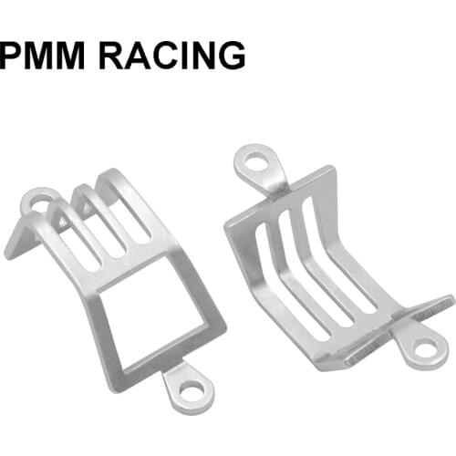 1 Pair aluminum alloy silver lampshade For 1/10 RC Crawler Car Traxxas TRX4 G500 Benz