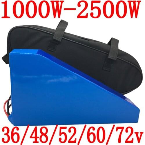 52V electric scooter battery 52V 25AH Lithium ion battery pack 51.8V 25AH electric bike battery for 48V 1000W 2000W ebike motor