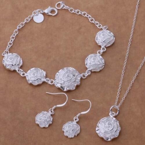 AS197 Trendy wholesale plated plated Jewelry Sets Earring 288 + Necklace 301 + Bracelet 033 /akpajbwa blmakcta