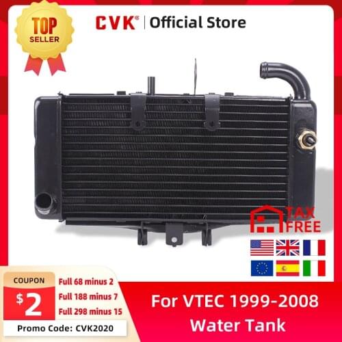 CVK Radiator Cooler Cooling Water Tank for Honda CB400 VTEC VTEC400 I II IIII 1999 2000 2001 2002 2003 2004 2005 2006 2007 2008