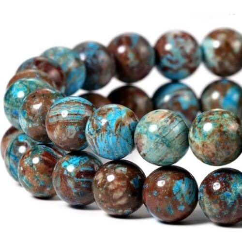Round 4/6/8/10mm Blue Crazy Lace Agate Loose Beads for DIY Craft Bracelet Necklace Jewelry Making