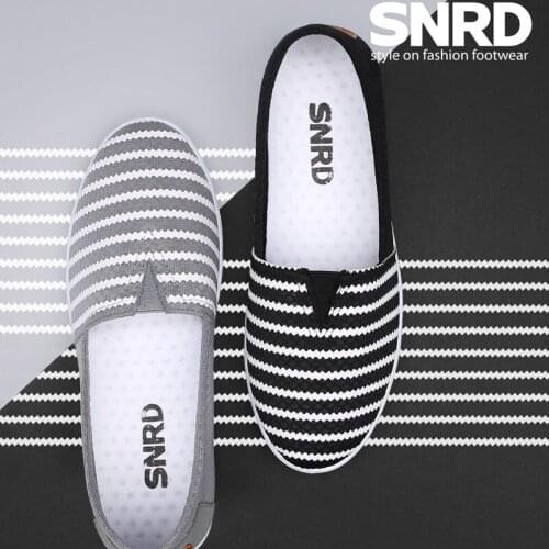Paperplanes SNRD STRIPE Slip-On Light Weight Breathable Shoes Sneakers-SN502