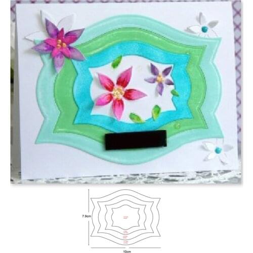 Metal cutting dies layer frame background 2020 new cut die mold Scrapbook paper craft knife mould blade punch stencils dies