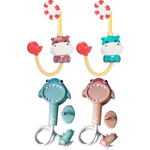 Cute Electric Baby Bath Toy Water Play Shower Sprinkler Bathtub Water Game Toys Wall Suction for Swimming Pool