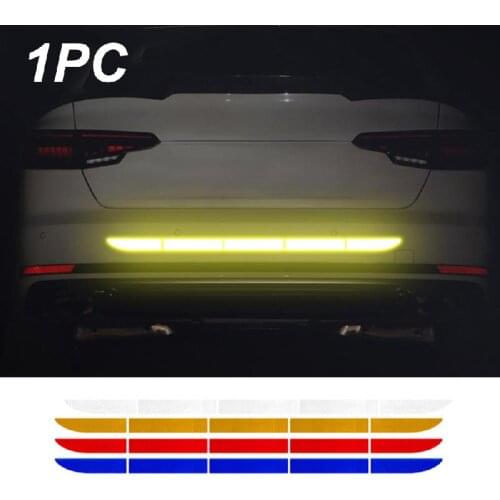 Nano Car Reflective Sticker Warning Strip Tape Traceless Protective Car Sticker Warn on Car Body Trunk Exterior Auto Accessories