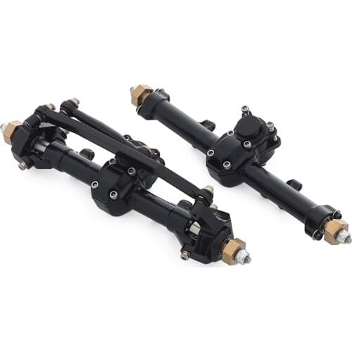 Metal Aluminum Alloy Front Rear Axle for 1/24 RC Crawler Car Axial SCX24 90081 Chevrolet C10 Car upgrade parts