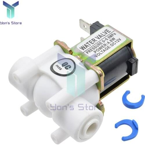 1/4" Plastic Solenoid Valve 12V 24V Magnetic Washing Machine Dispenser Drinking Water Pneumatic Inlet Pressure Controller Switch