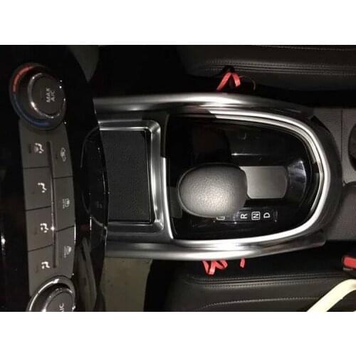 Fit For Nissan Qashqai 2015 2016 Gear Box Moulding Trims ABS Chrome Decorative Frame Cover Gear Shift Platform Trim Car-Styling