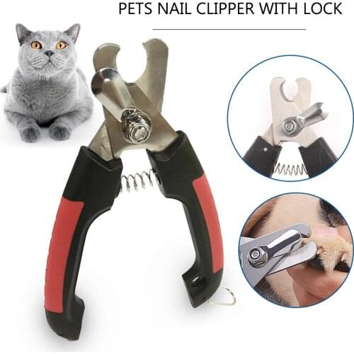 Professional Dog Nail Clippers Pet Cats Toe Clippers with Lock Grooming Scissors Clippers for Animals Cats Pedicure Care Tools